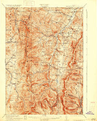 Lincoln Mountain Vermont Historical topographic map, 1:62500 scale, 15 X 15 Minute, Year 1921