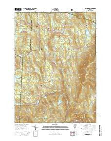 Londonderry Vermont Current topographic map, 1:24000 scale, 7.5 X 7.5 Minute, Year 2015