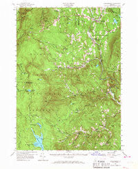 Londonderry Vermont Historical topographic map, 1:62500 scale, 15 X 15 Minute, Year 1957