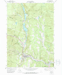Ludlow Vermont Historical topographic map, 1:24000 scale, 7.5 X 7.5 Minute, Year 1971