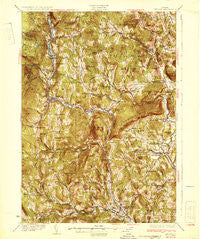 Ludlow Vermont Historical topographic map, 1:62500 scale, 15 X 15 Minute, Year 1932