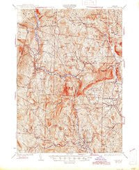 Ludlow Vermont Historical topographic map, 1:62500 scale, 15 X 15 Minute, Year 1932