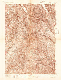 Lyndonville Vermont Historical topographic map, 1:48000 scale, 15 X 15 Minute, Year 1935