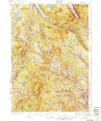 Lyndonville Vermont Historical topographic map, 1:62500 scale, 15 X 15 Minute, Year 1939