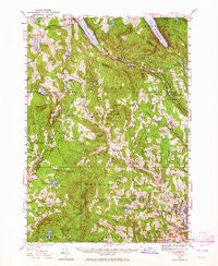Lyndonville Vermont Historical topographic map, 1:62500 scale, 15 X 15 Minute, Year 1951