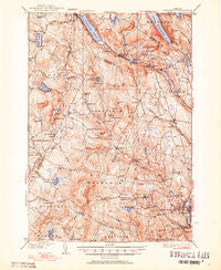Lyndonville Vermont Historical topographic map, 1:62500 scale, 15 X 15 Minute, Year 1951