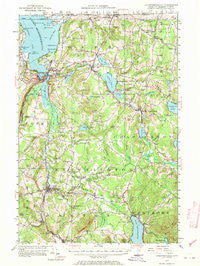 Memphremagog Vermont Historical topographic map, 1:62500 scale, 15 X 15 Minute, Year 1953