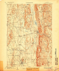 Middlebury Vermont Historical topographic map, 1:62500 scale, 15 X 15 Minute, Year 1905