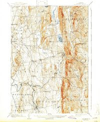 Middlebury Vermont Historical topographic map, 1:62500 scale, 15 X 15 Minute, Year 1905