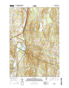 Milton Vermont Current topographic map, 1:24000 scale, 7.5 X 7.5 Minute, Year 2015