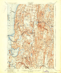 Milton Vermont Historical topographic map, 1:62500 scale, 15 X 15 Minute, Year 1915