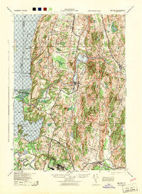 Milton Vermont Historical topographic map, 1:62500 scale, 15 X 15 Minute, Year 1944