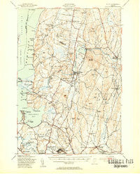 Milton Vermont Historical topographic map, 1:62500 scale, 15 X 15 Minute, Year 1948