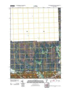 Monadnock Mountain OE N Vermont Historical topographic map, 1:24000 scale, 7.5 X 7.5 Minute, Year 2012
