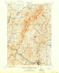 Montpelier Vermont Historical topographic map, 1:62500 scale, 15 X 15 Minute, Year 1921