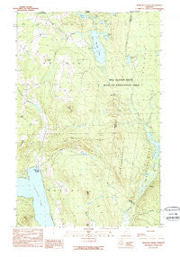 Morgan Center Vermont Historical topographic map, 1:24000 scale, 7.5 X 7.5 Minute, Year 1989
