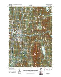 Morrisville Vermont Historical topographic map, 1:24000 scale, 7.5 X 7.5 Minute, Year 2012