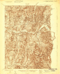 Mount Mansfield Vermont Historical topographic map, 1:48000 scale, 15 X 15 Minute, Year 1925