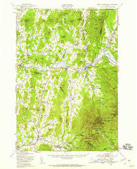 Mount Mansfield Vermont Historical topographic map, 1:62500 scale, 15 X 15 Minute, Year 1948