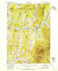 Mount Mansfield Vermont Historical topographic map, 1:62500 scale, 15 X 15 Minute, Year 1948