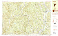 Newfane Vermont Historical topographic map, 1:25000 scale, 7.5 X 15 Minute, Year 1984