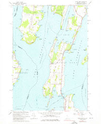 North Hero Vermont Historical topographic map, 1:24000 scale, 7.5 X 7.5 Minute, Year 1966