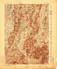Pawlet Vermont Historical topographic map, 1:62500 scale, 15 X 15 Minute, Year 1897