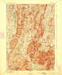 Pawlet Vermont Historical topographic map, 1:62500 scale, 15 X 15 Minute, Year 1897