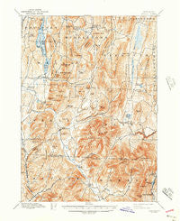 Pawlet Vermont Historical topographic map, 1:62500 scale, 15 X 15 Minute, Year 1897