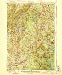 Plainfield Vermont Historical topographic map, 1:62500 scale, 15 X 15 Minute, Year 1943