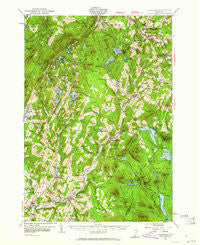 Plainfield Vermont Historical topographic map, 1:62500 scale, 15 X 15 Minute, Year 1953
