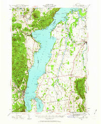 Port Henry Vermont Historical topographic map, 1:62500 scale, 15 X 15 Minute, Year 1945