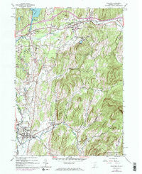 Poultney Vermont Historical topographic map, 1:24000 scale, 7.5 X 7.5 Minute, Year 1964