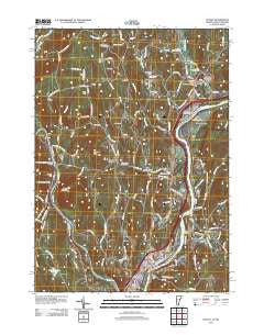 Putney Vermont Historical topographic map, 1:24000 scale, 7.5 X 7.5 Minute, Year 2012