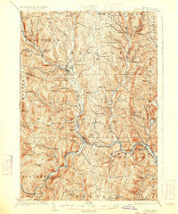 Randolph Vermont Historical topographic map, 1:62500 scale, 15 X 15 Minute, Year 1926