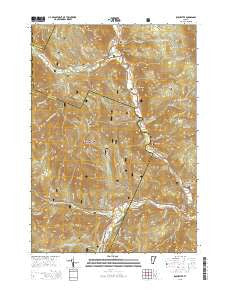 Rochester Vermont Current topographic map, 1:24000 scale, 7.5 X 7.5 Minute, Year 2015