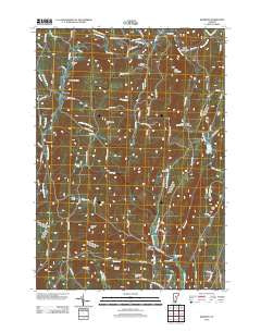 Roxbury Vermont Historical topographic map, 1:24000 scale, 7.5 X 7.5 Minute, Year 2012