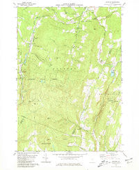 Roxbury Vermont Historical topographic map, 1:24000 scale, 7.5 X 7.5 Minute, Year 1980