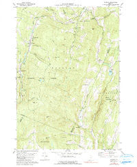 Roxbury Vermont Historical topographic map, 1:24000 scale, 7.5 X 7.5 Minute, Year 1980