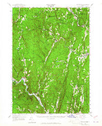 Saxtons River Vermont Historical topographic map, 1:62500 scale, 15 X 15 Minute, Year 1957