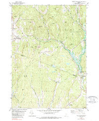 South Strafford Vermont Historical topographic map, 1:24000 scale, 7.5 X 7.5 Minute, Year 1981