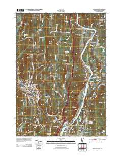 Springfield Vermont Historical topographic map, 1:24000 scale, 7.5 X 7.5 Minute, Year 2012