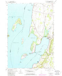 St. Albans Bay Vermont Historical topographic map, 1:24000 scale, 7.5 X 7.5 Minute, Year 1964