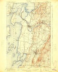 St. Albans Vermont Historical topographic map, 1:62500 scale, 15 X 15 Minute, Year 1916