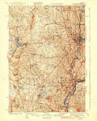 St. Johnsbury Vermont Historical topographic map, 1:62500 scale, 15 X 15 Minute, Year 1943