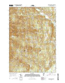 Sterling Mountain Vermont Current topographic map, 1:24000 scale, 7.5 X 7.5 Minute, Year 2015