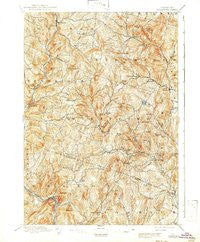 Strafford Vermont Historical topographic map, 1:62500 scale, 15 X 15 Minute, Year 1896