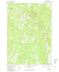Vershire Vermont Historical topographic map, 1:24000 scale, 7.5 X 7.5 Minute, Year 1981