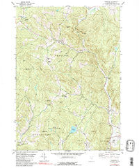 Vershire Vermont Historical topographic map, 1:24000 scale, 7.5 X 7.5 Minute, Year 1981