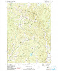 Vershire Vermont Historical topographic map, 1:24000 scale, 7.5 X 7.5 Minute, Year 1981